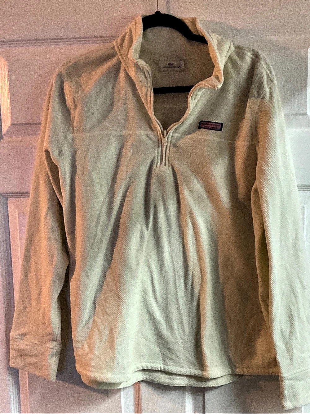 vineyard vines Shep Shirt Quarter-Zip Pullover Cream XL